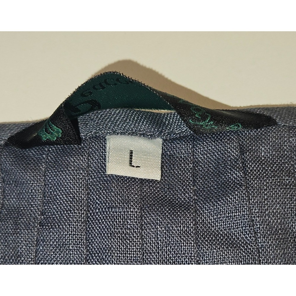 Peacock Ways Linen Dark Grey Tunic Dress‎ Artsy Lagenlook Size L - Picture 8 of 9